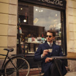 by bike in Milan _ Girard Perregaux Laureato Chrono